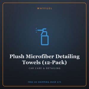 Plush Microfiber Detailing Towels (12-Pack)