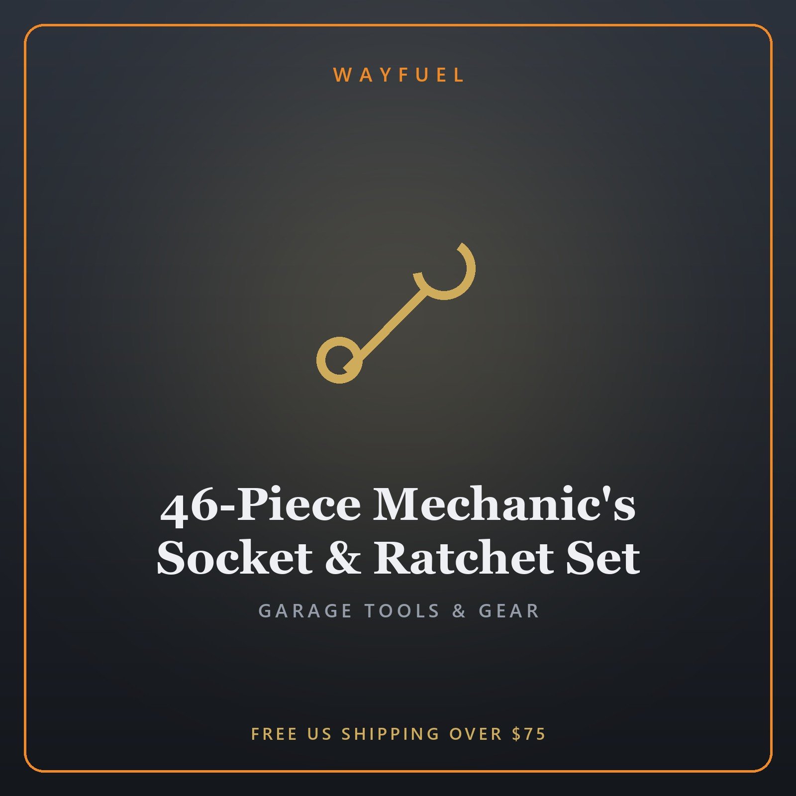 46-Piece Mechanic's Socket & Ratchet Set