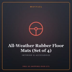 All-Weather Rubber Floor Mats (Set of 4)